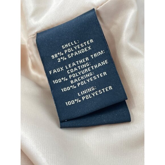 Kathy Ireland Fashion 360 Royal Diana Faux Ever Leather Trim Peacoat Size 1X NEW - Picture 6 of 9